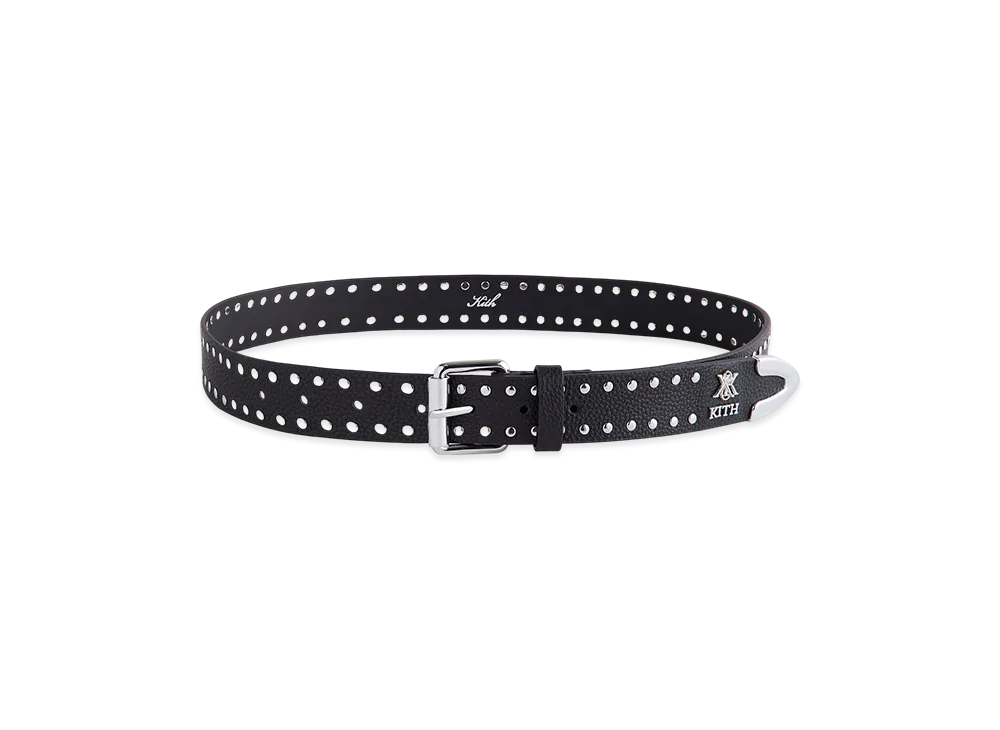 Kith Studded Leather Belt "Black"