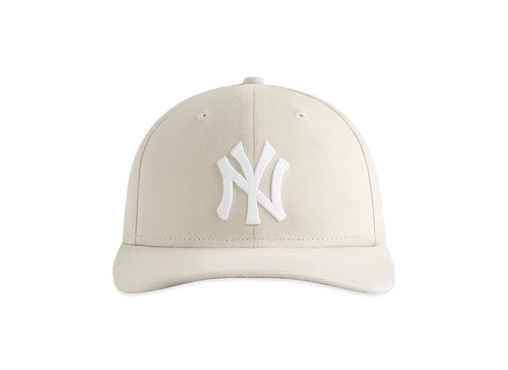 Kith x New Era for the New York Yankees Microsuede 59FIFTY Low Profile Fitted "Sandrift"