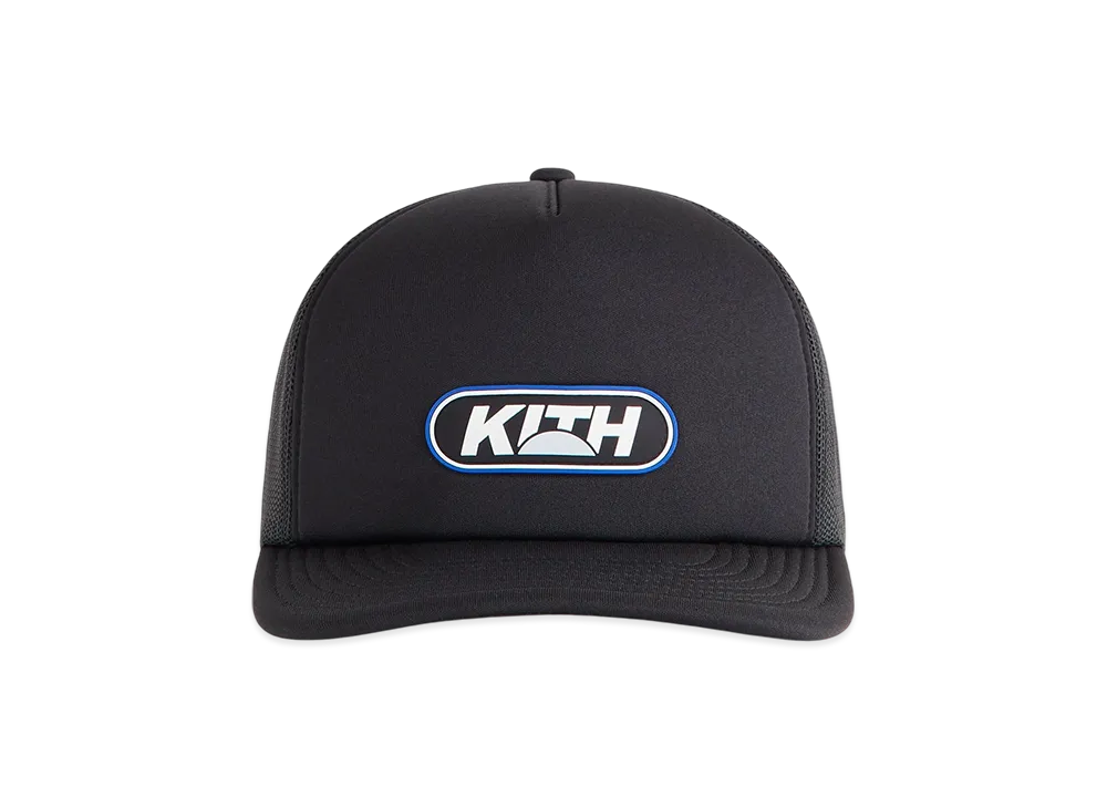 Kith Poly Foam Nolan Trucker Hat with Rubber Patch "Black"