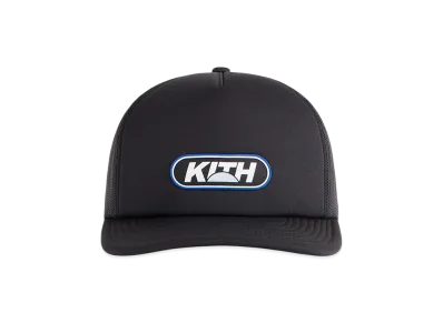 Kith Poly Foam Nolan Trucker Hat with Rubber Patch "Black"