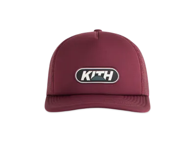 Kith Poly Foam Nolan Trucker Hat with Rubber Patch "Magma"