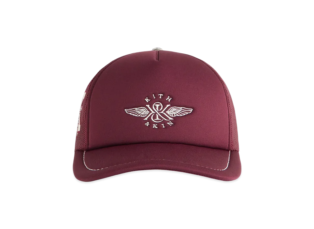 Kith Pick Stitch Poly Nolan Trucker Hat "Magma"