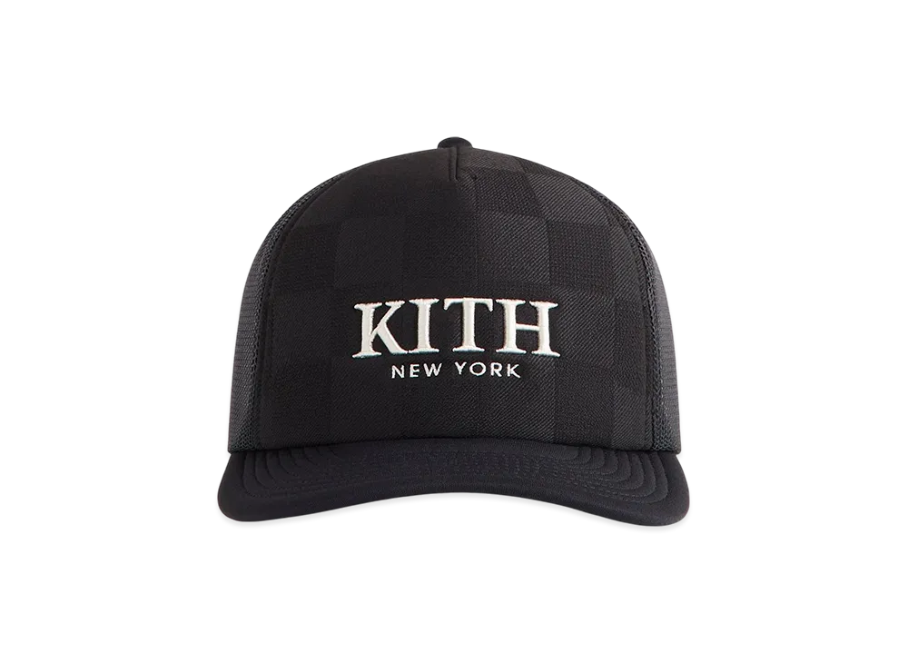 Kith Checkerboard Double Weave Nolan Trucker Hat 