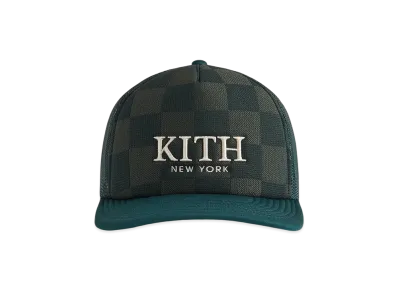 Kith Checkerboard Double Weave Nolan Trucker Hat "Stadium"