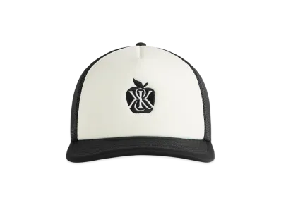 Kith Poly Foam Apple Crest Embroidery Nolan Trucker Hat "Black"