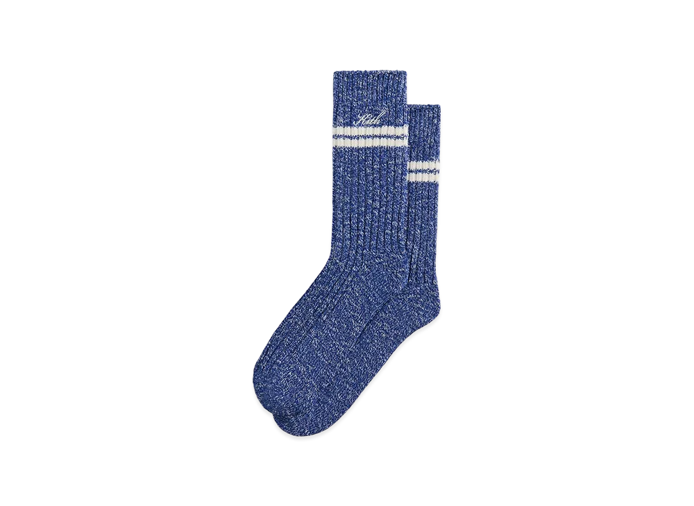 Kith Calf Stripe Marled Crew Sock "Cyclone"