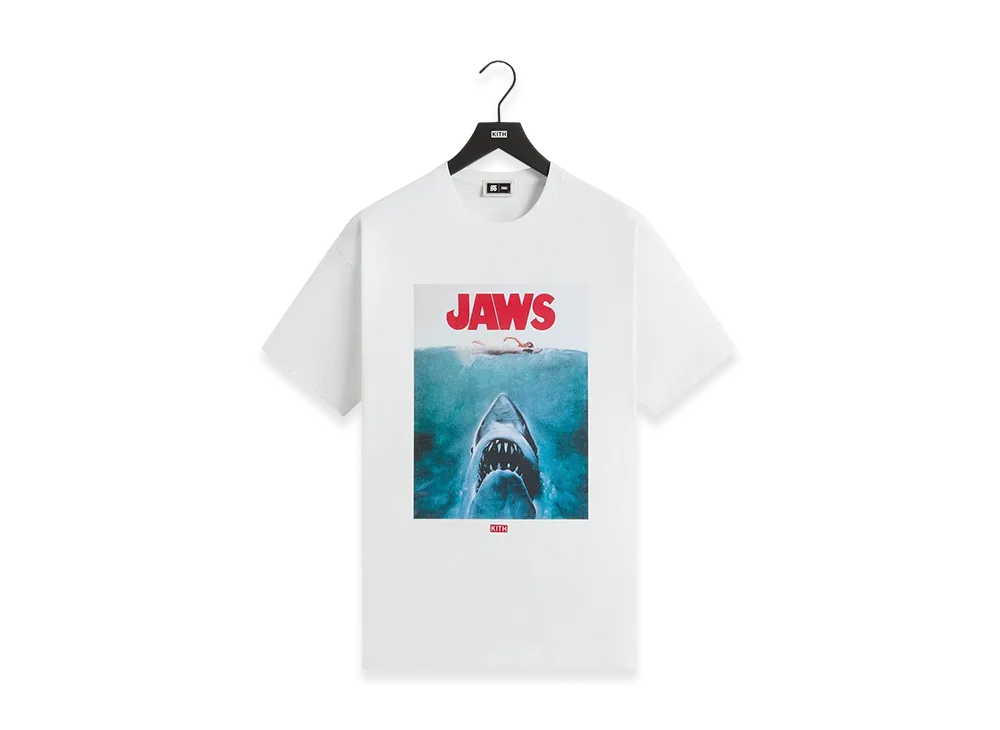 Kith x JAWS Main Poster Vintage Tee "Bright White"