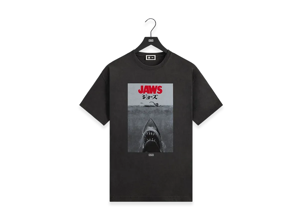Kith x JAWS Japanese Poster Vintage Tee "Black"