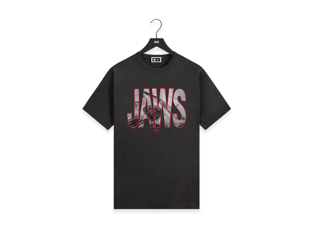 Kith x JAWS Shark Attack Vintage Tee "Black"