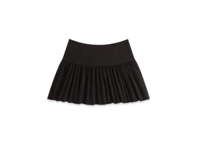 Kith Women's Riko Script Faille Mini Skirt "Black"