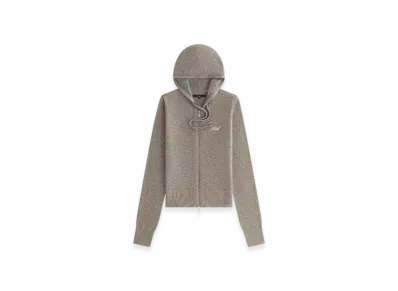 Kith Women's Faryn Hooded Zip Sweater "Grey"