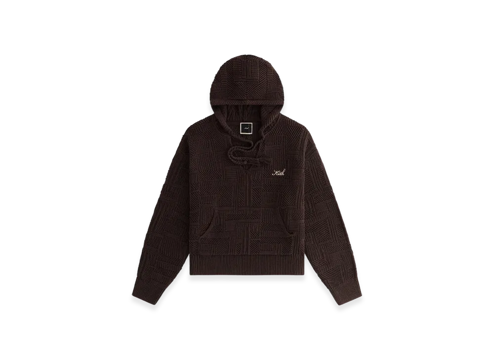 Kith Women's Celyse II Patchwork Sweater Hoodie "Incognito"