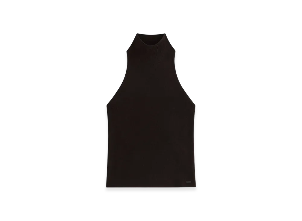 Kith Women's Jaden Halter Sweater Tank "Black"
