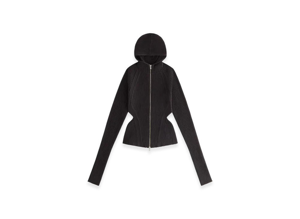 Kith Women's Mina Backless Sweater Hoodie "Hematite"