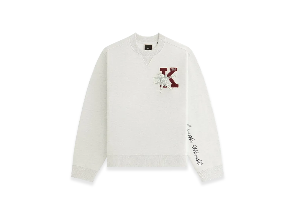 Kith Women's Ashwin NY to the World Crewneck "Light Heather Grey"