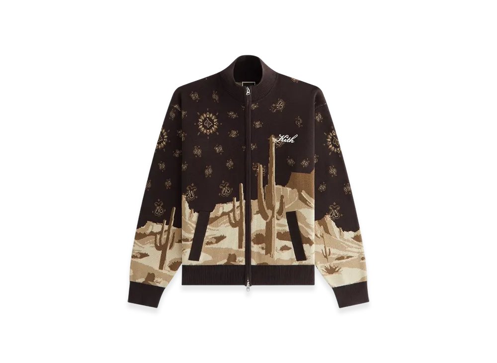 Kith Women's Oversized Wyler Desert Full Zip Sweater "Incognito"