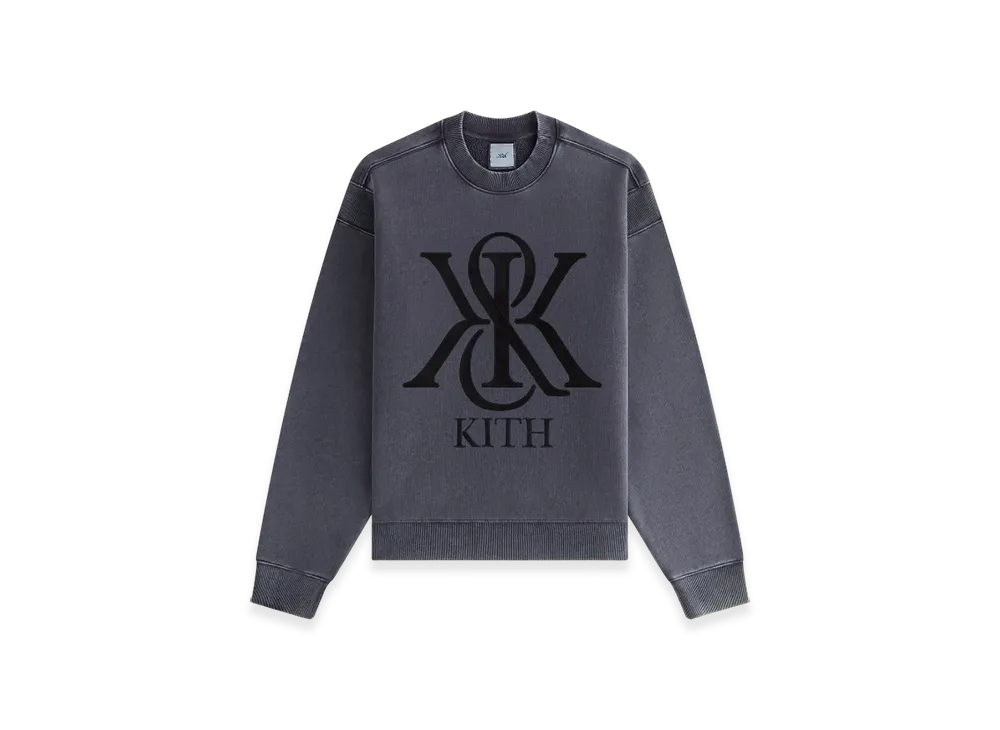 Kith Women's Asher III Crest Crewneck "Black"