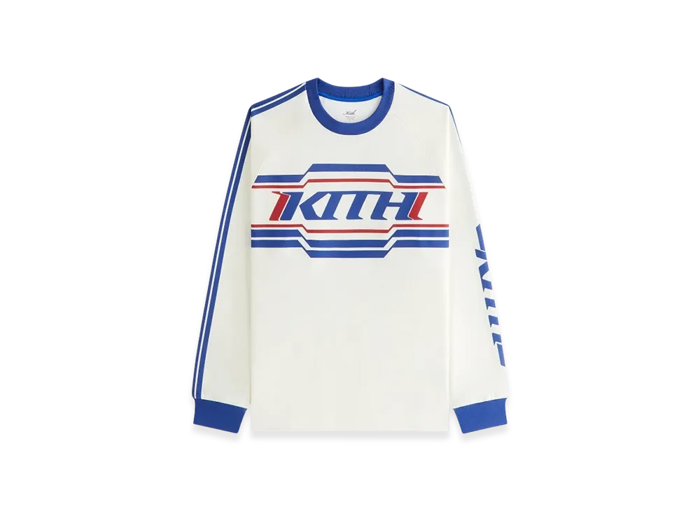 Kith Women's Ridley Retro Moto Tech Long Sleeve "Sandrift"