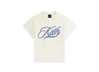 Kith Women's Mulberry Vintage Varsity Tee "Sandrift"