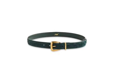 Kith Women's Monogram Debossed Suede Belt "Stadium"