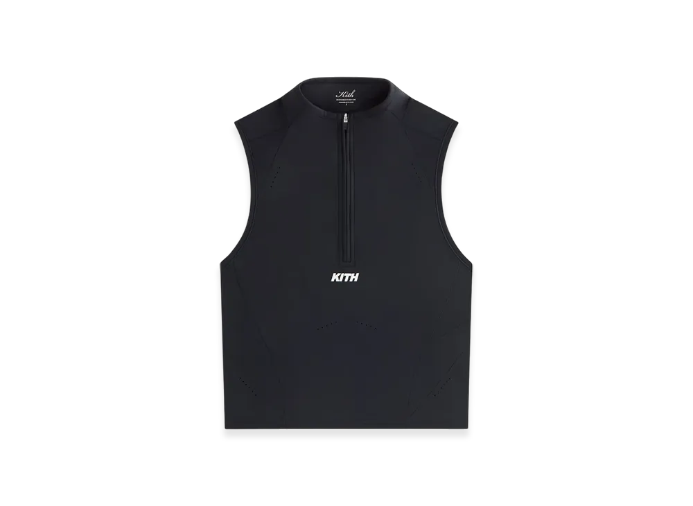 Kith Women's Peryn Panelled Half Zip Tank "Nocturnal"
