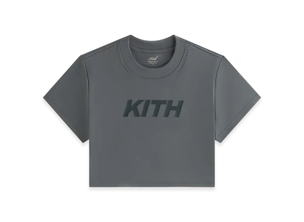 Kith Women's Misha Crop Speed Logo Tee "Machine"