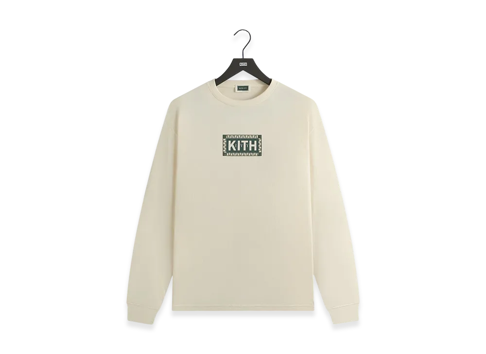 Kith Ivy Classic Logo Long Sleeve Tee "Sandrift"