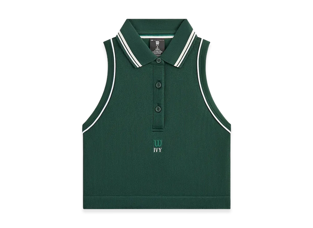 Kith Ivy For Wilson Women's Topspin Seamless Polo "Ivy Green"