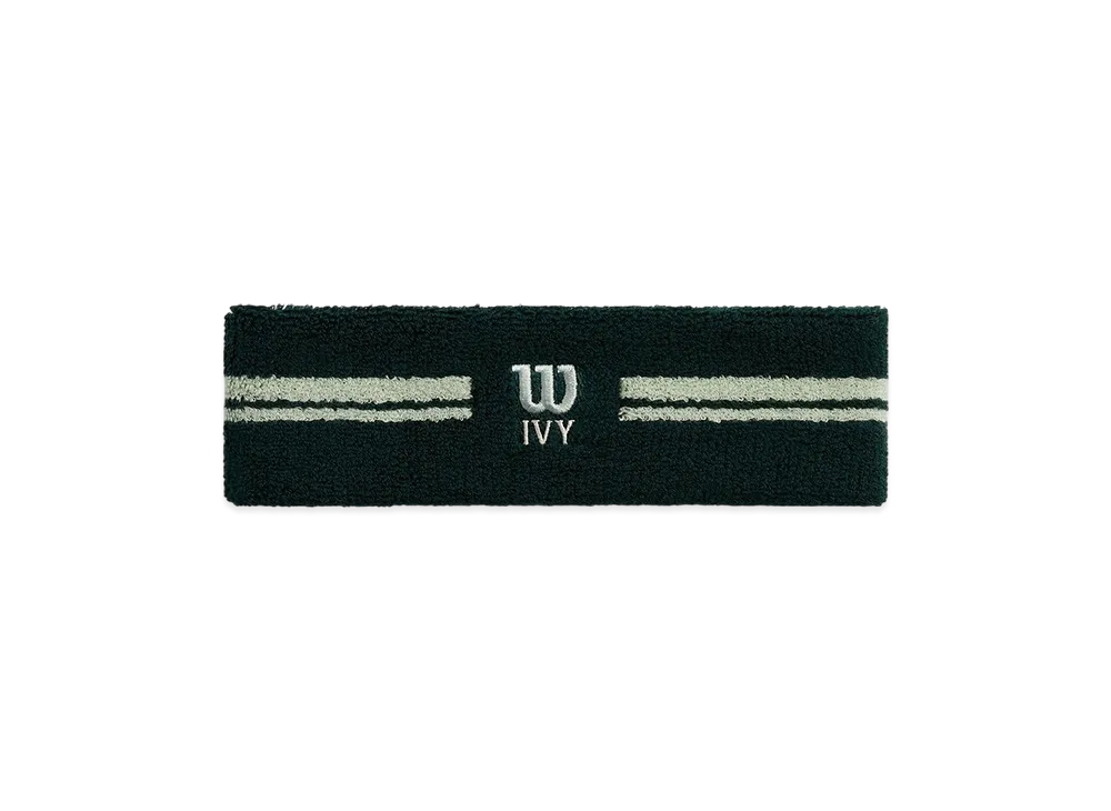 Kith Ivy For Wilson Terry Stripe Headband "Ivy Green"