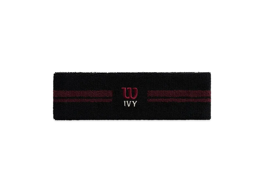 Kith Ivy For Wilson Terry Stripe Headband "Black"
