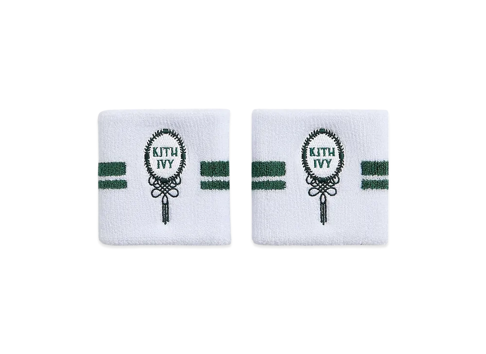 Kith Ivy For Wilson Terry Stripe Wristbands "White"