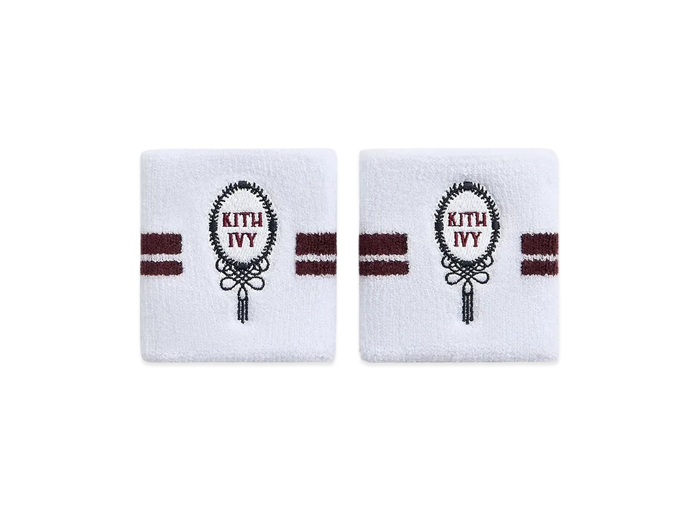 Kith Ivy For Wilson Terry Stripe Wristbands "White"