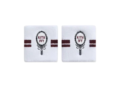 Kith Ivy For Wilson Terry Stripe Wristbands "White"