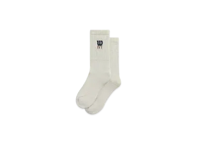 Kith Ivy For Wilson Logo Crew Socks "Gray Heather"