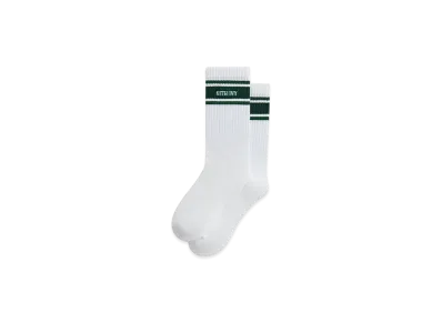Kith Ivy For Wilson Stripe Logo Crew Socks "White"