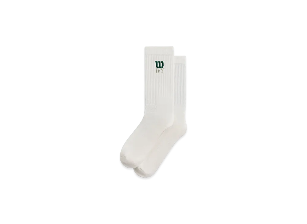 Kith Ivy For Wilson Performance Crew Socks "White"