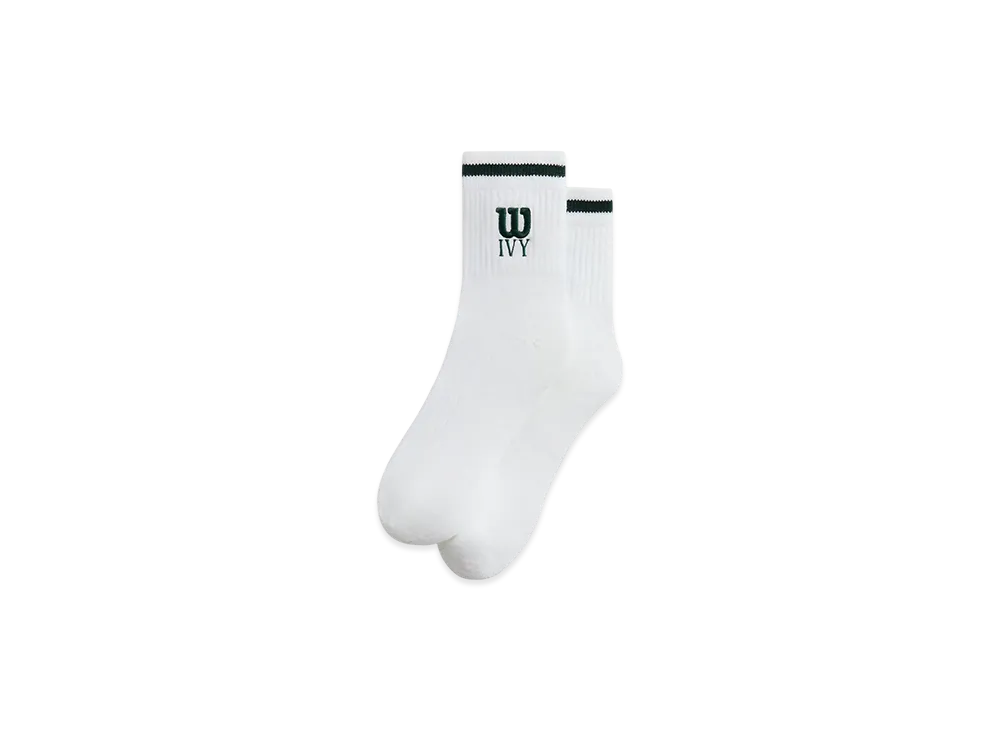 Kith Ivy For Wilson Quarter Top Socks "White"