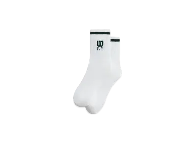 Kith Ivy For Wilson Quarter Top Socks "White"