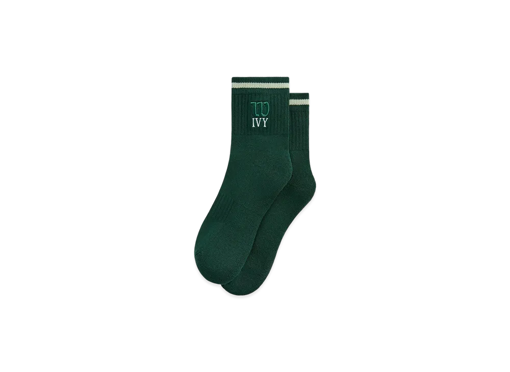 Kith Ivy For Wilson Quarter Top Socks "Ivy Green"