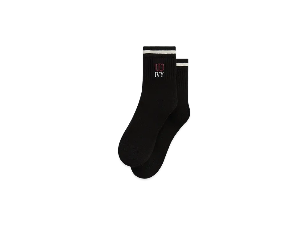 Kith Ivy For Wilson Quarter Top Socks "Black"