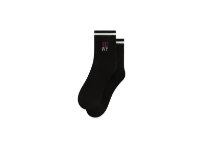 Kith Ivy For Wilson Quarter Top Socks "Black"