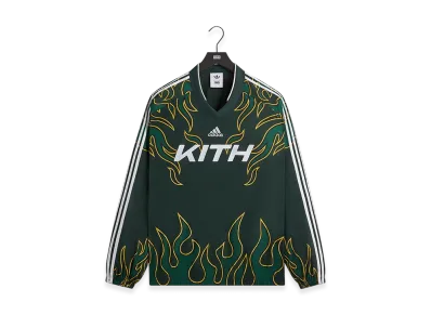 Kith x adidas Football Long Sleeve Flame Pullover "Stadium"