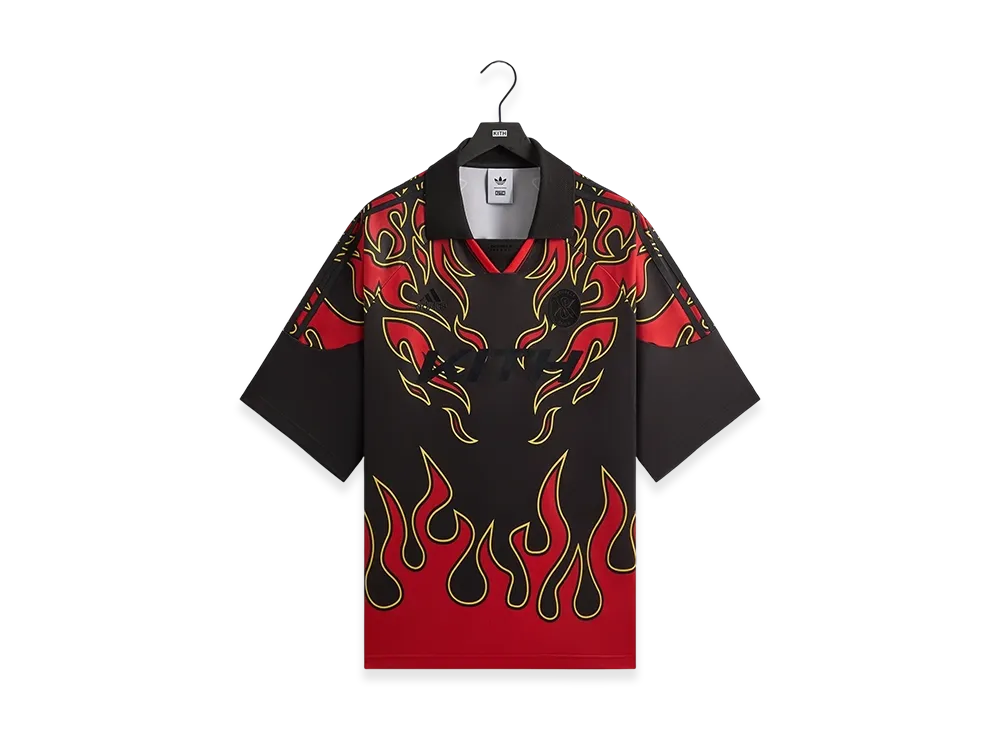 Kith x adidas Football Flame Soccer Jersey "Black"