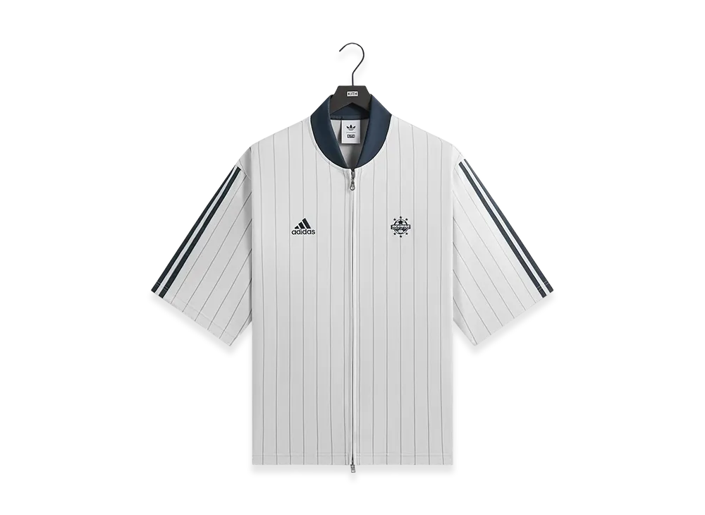 Kith x adidas Football Pinstripe Jersey "White"