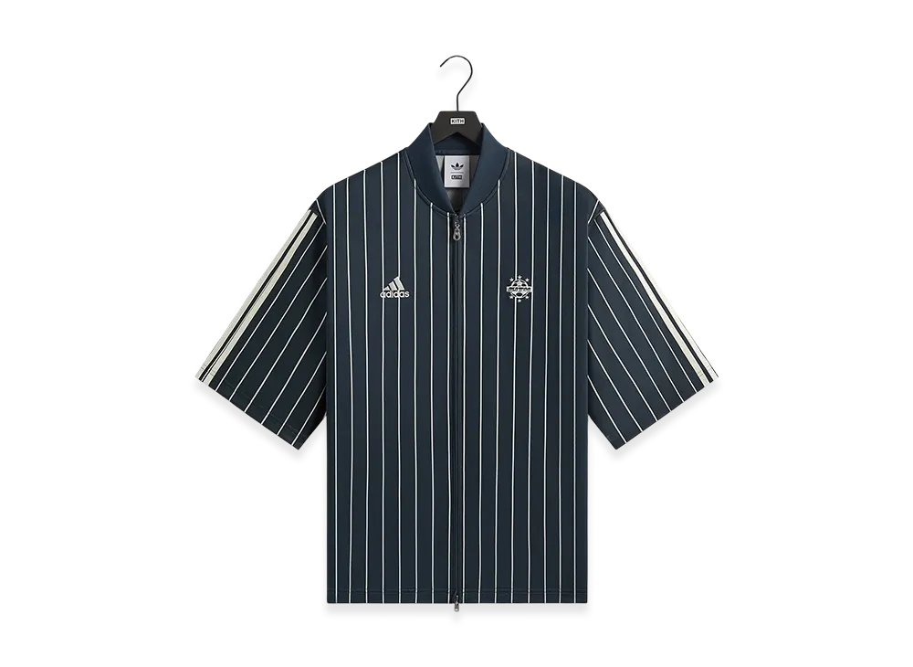Kith x adidas Football Pinstripe Jersey "Nocturnal"
