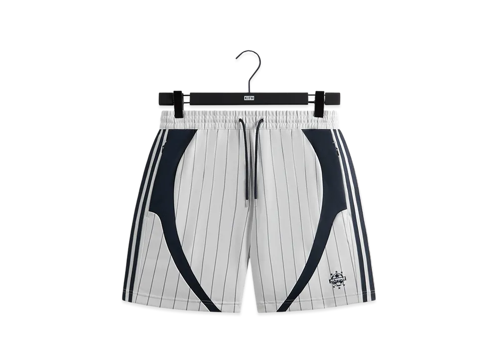 Kith x adidas Football Pinstripe Short "White"
