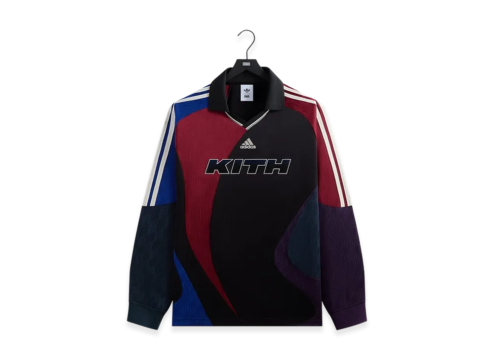 Kith x adidas Football Long Sleeve Soccer Jersey "Multi"