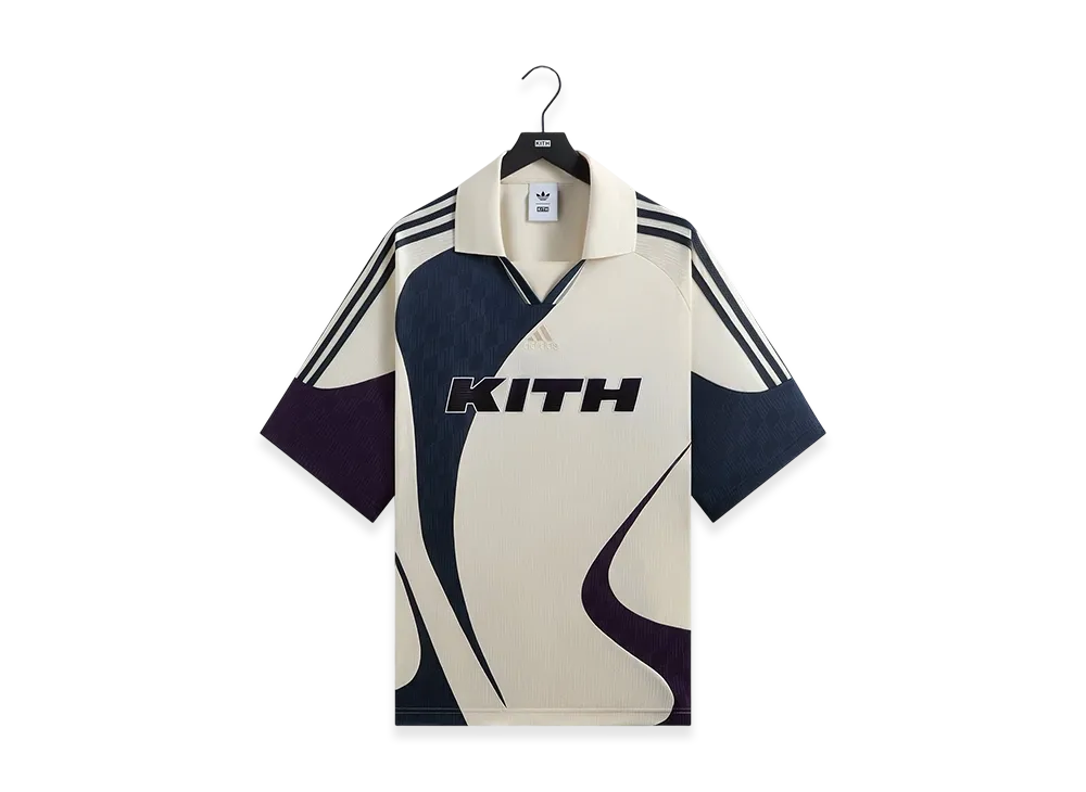 Kith x adidas Football Soccer Jersey "Sandrift"