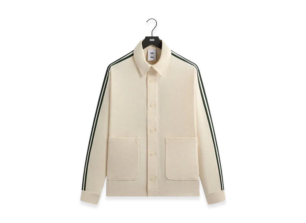 Kith x adidas Football Monogram Jacket "Sandrift"