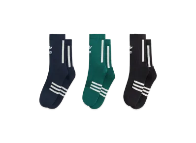 Kith x adidas Football 3 Pack Crew Socks "Multi"